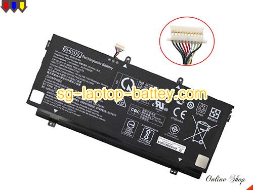 Genuine HP 13-AB001 Battery For laptop 4795mAh, 57.95Wh , 11.55V, Black , Li-ion