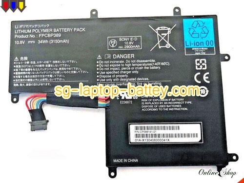 FUJITSU FPCBP389 Battery 3150mAh, 34Wh  10.8V Black Li-ion