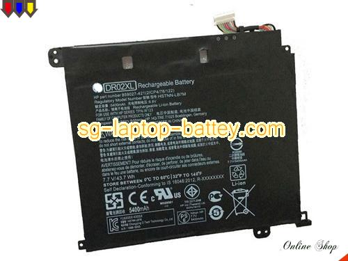 HP DR02XL Battery 5400mAh, 44Wh  7.7V Black Li-ion