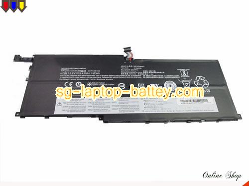 Genuine LENOVO ThinkPad X1 Carbon 4th(20FB-002MAU) Battery For laptop 3425mAh, 52Wh , 15.2V, Black , Li-ion