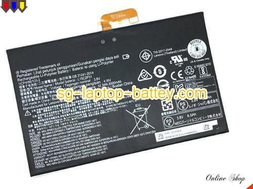 Genuine LENOVO YOGA BOOK YB1-X91F Battery For laptop 8500mAh, 32Wh , 3.8V, Black , Li-ion