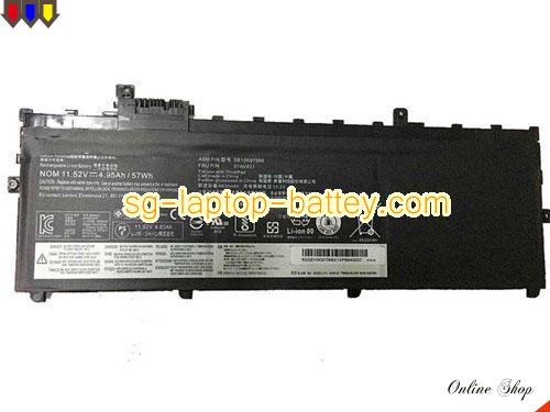 Genuine LENOVO THINKPAD X1 SERIES Battery For laptop 4950mAh, 57Wh , 11.52V, Black , Li-ion