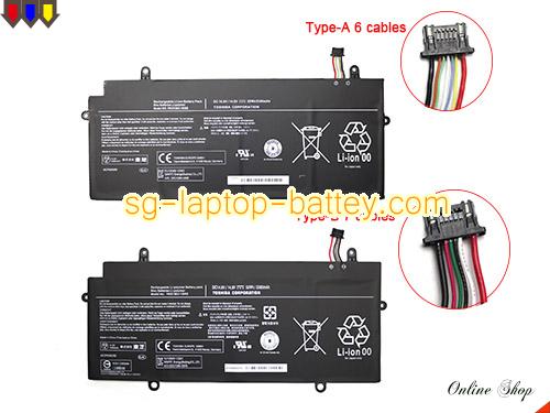 Genuine TOSHIBA PORTAGE SERIES Battery For laptop 3380mAh, 52Wh , 14.8V, Black , Li-ion