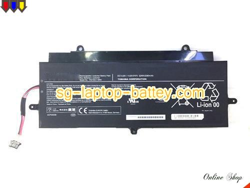 Genuine TOSHIBA KIRA-AT01S Battery For laptop 3380mAh, 52Wh , 14.8V, Black , Li-ion