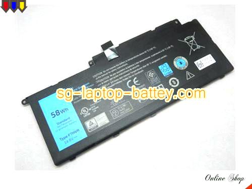 Genuine DELL inspiron 15 7000 series Battery For laptop 3919mAh, 58Wh , 14.8V, Black , Li-ion