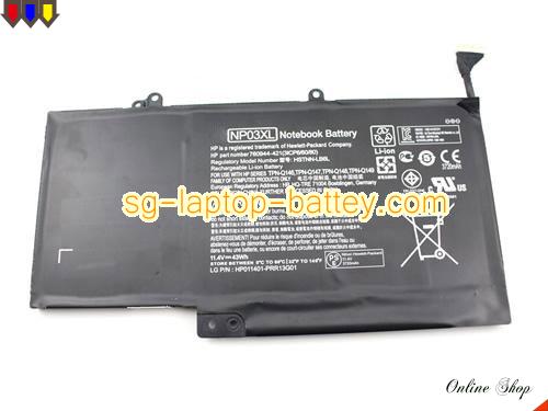 Genuine HP 15u011dx Battery For laptop 43Wh, 11.4V, Black , Li-ion