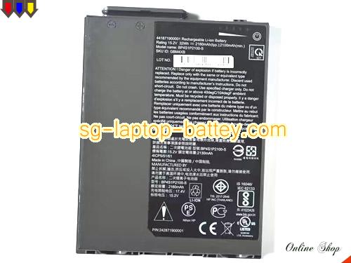 Genuine GETAC RX10 Battery For laptop 2160mAh, 32Wh , 15.2V, Gray , Li-ion