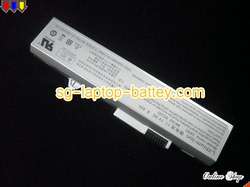 HASEE Q200 Replacement Battery 4400mAh, 4.4Ah 11.1V Silver Li-ion