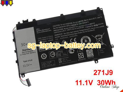 Genuine DELL Latitude 7350 Battery For laptop 30Wh, 11.1V, Black , Li-Polymer