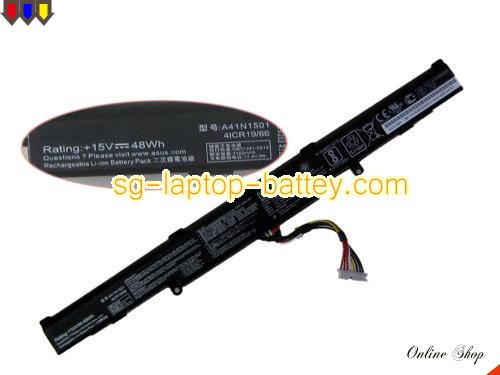 Genuine ASUS N552VX-FY113T Battery For laptop 48Wh, 15V, Black , Li-ion
