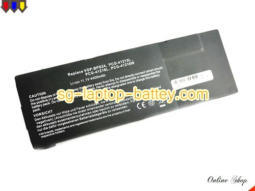 SONY PCG-41214M Replacement Battery 4400mAh 11.1V Black Li-ion
