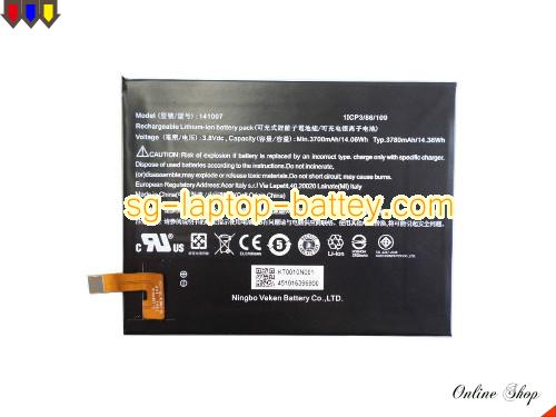 Genuine ACER Iconia Talk S A1-724 Battery For laptop 3780mAh, 14.06Wh , 3.8V, Black , Li-Polymer