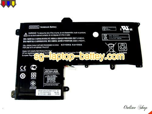 HP 722231-001 Battery 3380mAh, 25Wh  7.4V Black Li-Polymer