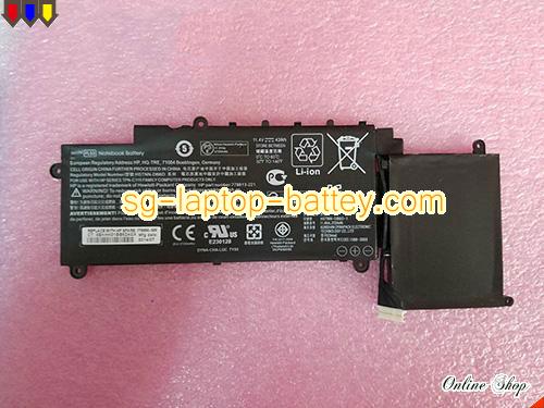 HP 778813221 Battery 3720mAh, 43Wh  11.4V Black Li-Polymer