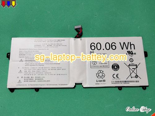 Genuine LG Gram 15Z970-GAA52C Battery For laptop 7800mAh, 60.06Wh , 7.7V, White , Li-Polymer