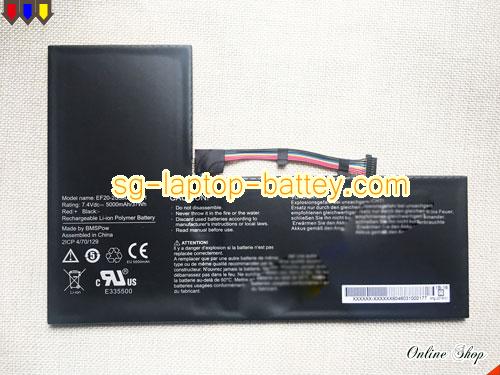 MEDION Akoya E2213 Replacement Battery 5000mAh 7.4V Black Li-Polymer