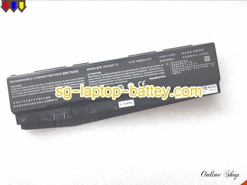 Genuine CLEVO N850HK Battery For laptop 4200mAh, 47Wh , 10.8V, Black , Li-ion