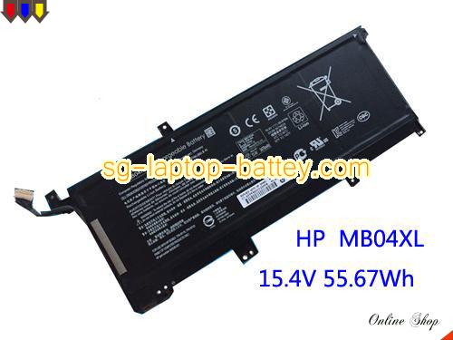 HP MBO4XL Battery 3470mAh, 55.67Wh  15.4V Black Li-ion