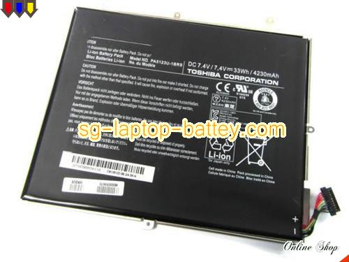Genuine TOSHIBA Excite Pro AT10LEA10D Battery For laptop 4230mAh, 33Wh , 7.4V, Black , Li-ion