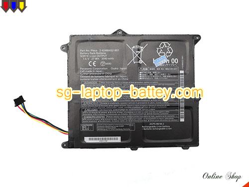Genuine PANASONIC CF-XZ6 Battery For laptop 3540mAh, 27Wh , 7.6V, Black , Li-Polymer