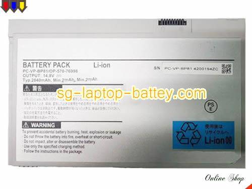 NEC OP57076998 Battery 2840mAh, 41.4Wh  14.8V Grey Li-ion