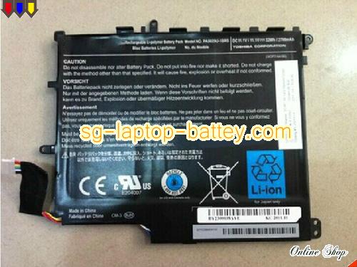 Genuine TOSHIBA 3UPF614496-1-T0787 Battery For laptop 2700mAh, 32Wh , 11.1V, Black , Li-Polymer