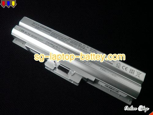 SONY VGN-FW107J Replacement Battery 5200mAh 11.1V Silver Li-ion