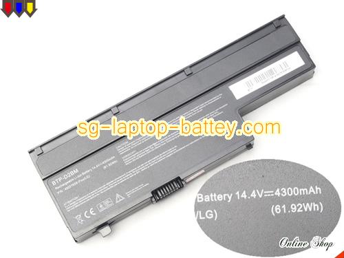 Genuine MSI MD 97460 Battery For laptop 4300mAh, 14.4V, Black , Li-ion