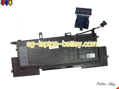 Genuine DELL E7270 Battery For laptop 6500mAh, 78Wh , 11.4V, Black , Li-Polymer