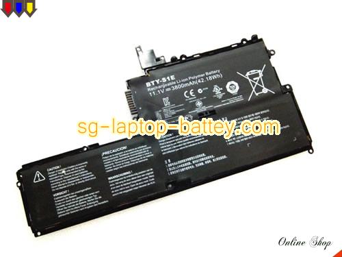 Genuine MSI S20 Battery For laptop 3800mAh, 42.18Wh , 11.1V, Black , Li-ion