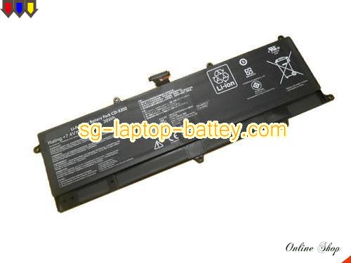 ASUS VivoBook X202ECT143H Replacement Battery 5136mAh, 38Wh  7.4V Black Li-Polymer