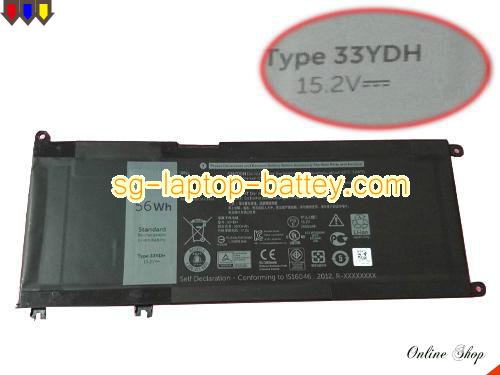 Genuine DELL N038L3490-D1516CN Battery For laptop 3500mAh, 56Wh , 15.2V, Black , Li-ion