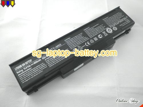 CLEVO 6-87-M66NS-4CA Battery 4400mAh 11.1V Black Li-ion