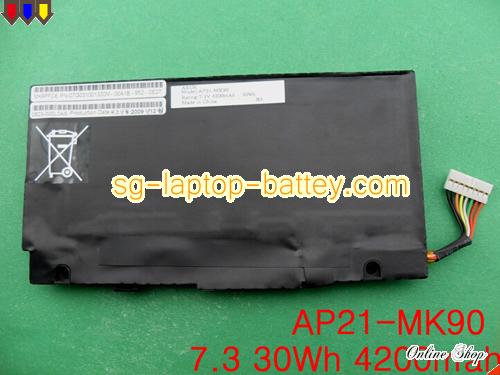 Genuine ASUS Eee PC T91 Battery For laptop 4200mAh, 30Wh , 7.3V, Black , Li-ion