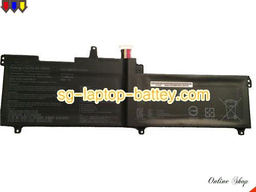 Genuine ASUS ROG Strix GL702VM-BA324 Battery For laptop 5000mAh, 76Wh , 15.2V, Black , Li-ion