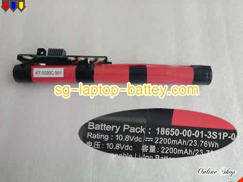 ACER 18650-00-02-04-3S1P-0 Battery 2200mAh, 23.76Wh  10.8V Black Li-ion