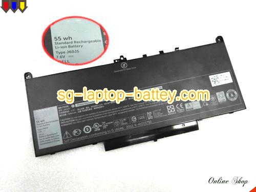DELL 242WD Battery 7080mAh, 55Wh  7.6V Black Li-ion