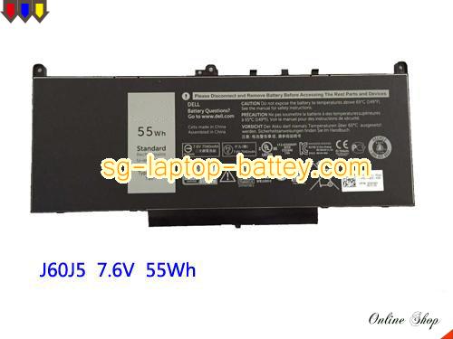 DELL MC34Y Battery 7237mAh, 55Wh  7.6V Black Li-ion