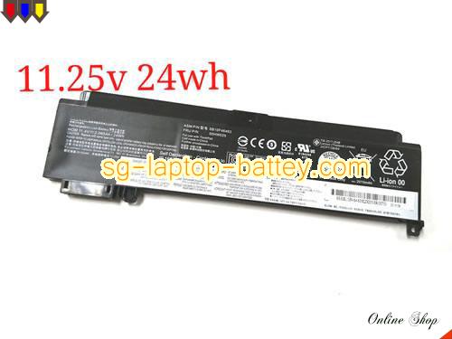 Genuine LENOVO ThinkPad T470s Battery For laptop 2065mAh, 25Wh , 11.4V, Black , Li-ion