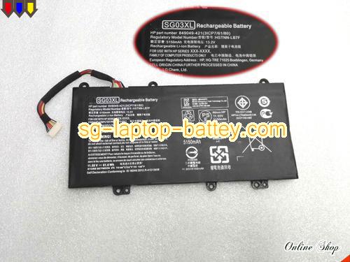 HP 849048-421 Battery 3450mAh 11.55V Black Li-ion