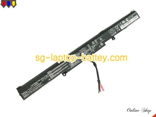 Genuine ASUS GL553VD-FY659 Battery For laptop 3350mAh, 48Wh , 14.4V, Black , Li-ion