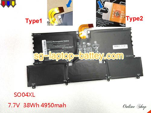 Genuine HP SPECTRE 13T-V000 CTO Battery For laptop 4950mAh, 38Wh , 7.7V, Black , Li-ion