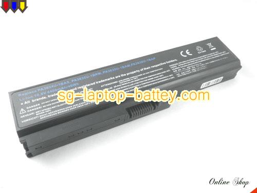 TOSHIBA PSMLML-011005 Replacement Battery 5200mAh 10.8V Black Li-ion