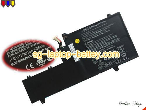 Genuine HP Elitebook X360 1030 G2(1BT00UT) Battery For laptop 4935mAh, 57Wh , 11.55V, Black , Li-ion
