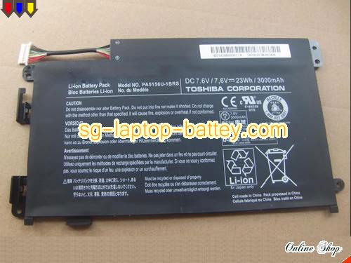 Genuine TOSHIBA Satellite Click W35DT Battery For laptop 3000mAh, 23Wh , 7.6V, Black , Li-ion