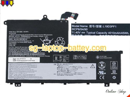 LENOVO L19D3PF1 Battery 4010mAh, 45Wh  11.4V Black Li-Polymer