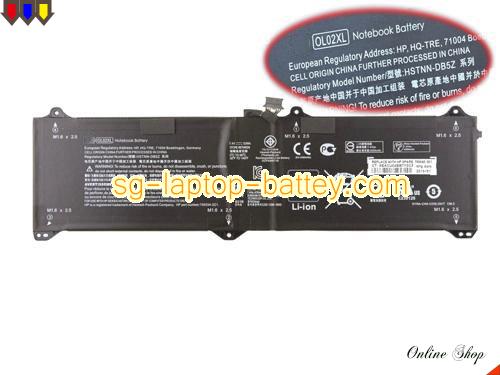 Genuine HP Elite X2 1011 G1(L8D65UT) Battery For laptop 33Wh, 7.4V, Black , Li-ion