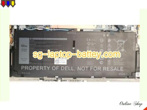 Genuine DELL XPS 13 9300 2020 Battery For laptop 6500mAh, 52Wh , 7.6V, Black , Li-Polymer