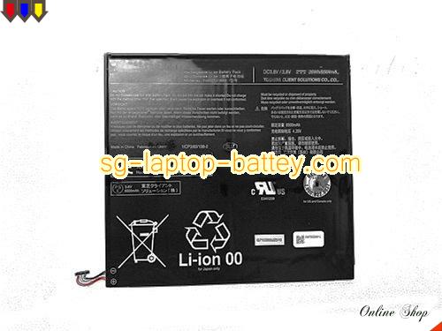 TOSHIBA 1ICP3/83/138-2 Battery 6500mAh, 26Wh  3.8V Black Li-Polymer