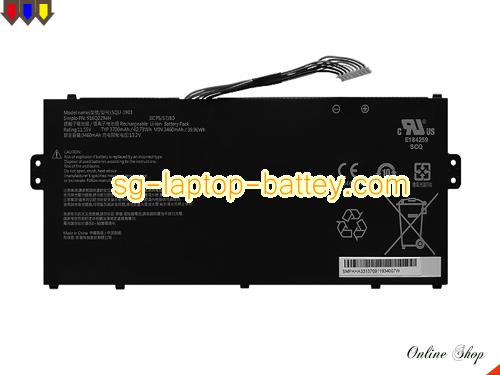 HAIER 916Q2294H Battery 3700mAh, 42.73Wh  11.55V Black Li-Polymer